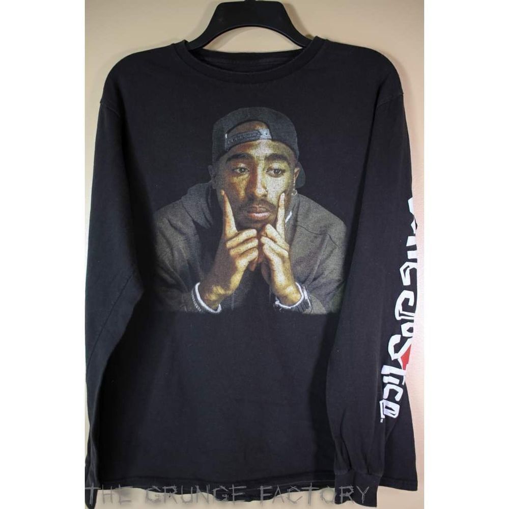 Tupac Poetic Justice Long Sleeve T-Shirt - Size Medium